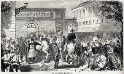 De Nationale Veeartsenijschool van Alfort - De grote scholen van Frankrijk - Veeartsenijschool van Maisons-Alfort in 1866 - Het dagelijkse spreekuur - Gravure in 