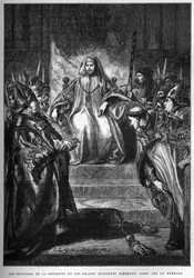 De proclamatie van HENDRIK IV (1367-1413) koning van Engeland