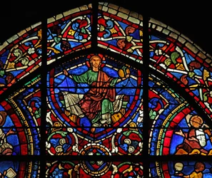 Het raam van de Verloren Zoon: Christus - Majestas Domini