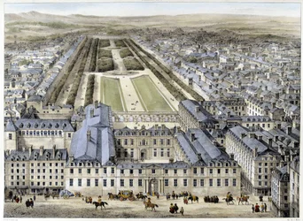 Het Koninklijk Paleis in 1679, gezien vanaf St Honoré Street