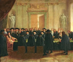 Het Zegel Gehouden door Lodewijk XIV (1638-1715) voor Leden van de Staatsraad en het Hof van Beroep in 1672, 1672