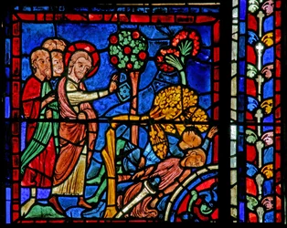 Het Sint-Maartensraam: de heilige laat een boom op de heiden vallen