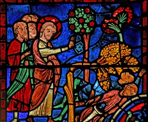 Het Sint-Maartensraam: de heilige laat een boom op de heiden vallen