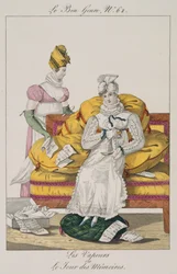 De Damp of De Rekendag, plaat 62 uit Le Bon Genre, 1813