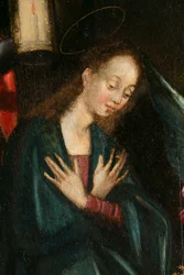 De Maagd, detail (Drieluik van Aubery)