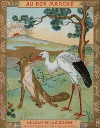 De Wolf en de Kraanvogel, een van Aesopus