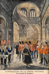 De begrafenis van koningin Victoria van Engeland in het Mausoleum van Frogmore in Windsor 2 februari