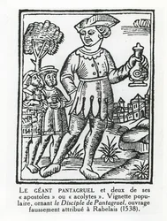 De reus Pantagruel en twee van zijn apostelen, uit 