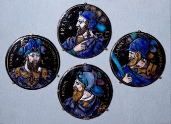 De dappere Hector, Trojaanse held, Judas Makkabeüs, Karel de Grote