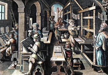 Het drukken van boeken (drukkerij)