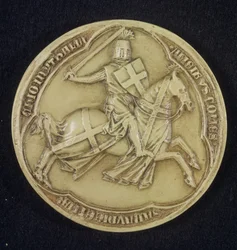 Het zegel van Amadeo V (c.1252-1323) Graaf van Savoye, 1303 (was)