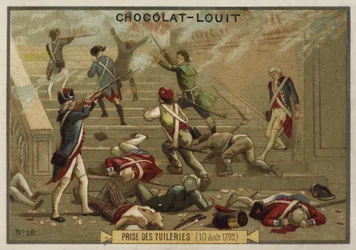 De bestorming van het Tuilerieënpaleis, Franse Revolutie, 10 augustus 1792