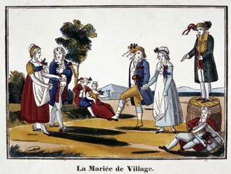De dorpsbruid - beeld van Epinal