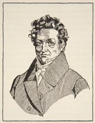 Thenard, illustratie uit Histoire de la Nation Francaise, Sciences, Volumes I & II, door Gabriel Hanotaux (1853-1944), 1924