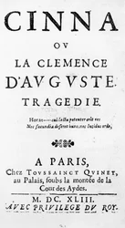 Titelpagina van Cinna ou la Clemence d
