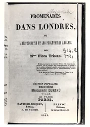 Titelpagina van Promenades dans Londres door Flora Tristan (1803-44), gepubliceerd in Parijs door Raymond-Bocquet et Prevot, 1842
