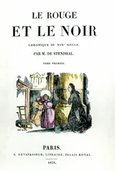 Titelpagina van Stendhals boek (1783 - 1842) “Rood en zwart”
