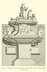 Graf van Louis Potier, markies van Gesvres, in de kerk van de Celestijnen