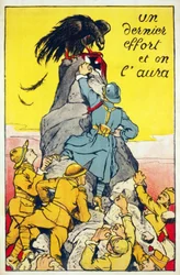 Nog een laatste poging en we hebben kroeg. Parijs c.1918 (kleurenlitho)