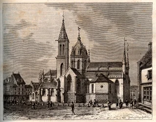 Valognes - Normandië - gravure in 