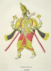 Varaha, gegraveerd door de Marlet