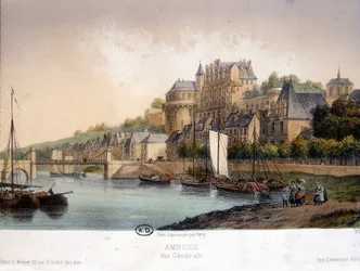 Uitzicht op Amboise