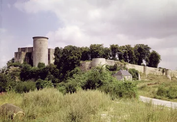 Uitzicht op de Tour de Talbot en de donjon van het kasteel