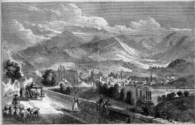 Uitzicht op de stad Chambery, genomen vanaf de weg naar Aix. Savoie (73)