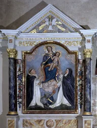 Maagd en kind, altaarstuk van de Kerk van Peer op leven, Vendée