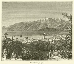 Uitzicht op Beiroet, in Syrië