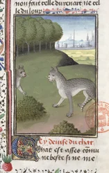 Wilde katten, uit het Livre de la Chasse door Gaston Phebus de Foix (1331-91)