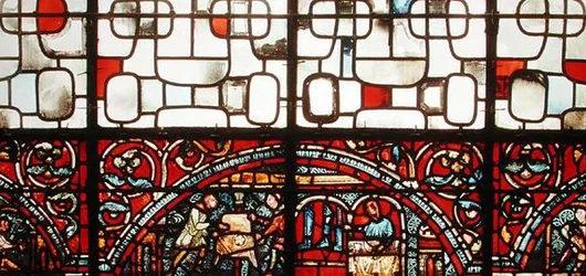 Raam dat wevers afbeeldt