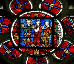 Ruit n3 met een schenker - Alphonse de Poitiers en familie?