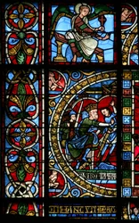 Ruit w0 met Nero die de marteldood van St. Petrus en St. Paulus beveelt