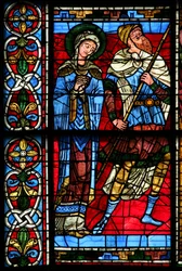 Ruit w0 met de Maagd Maria en centurion Longinius