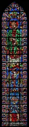 Raam w102 met St. Andreas en kerk van Soissons