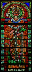 Raam w109 met Sint Martinus