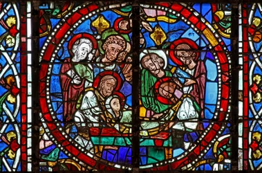 Raam w123 met de dood van de Maagd Maria