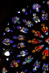 Raam w135 met muzikale engelen