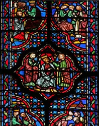 Raam w14 Davids kroning in Hebron II Sam V 1-3