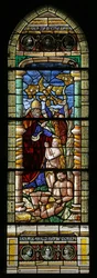 Raam w15 met de Schepping van Eva (modern)