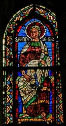 Raam w203 met St. Bartholomeus