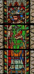 Raam w207 met St. Ambrosius