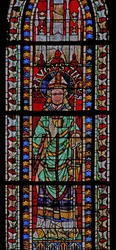 Raam w207 met St. Augustinus