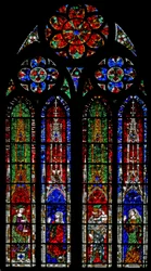 Raam w212 met het oordeel van Salomo