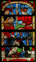 Raam w234 met Jozefs jas is bebloed