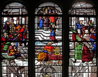 De Maagd Maria wordt ontvangen in de tempel