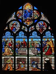 Raam w39 met de Dood en Tenhemelopneming van de Maagd Maria