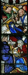 Raam w4 met de Dood van de Maagd Maria