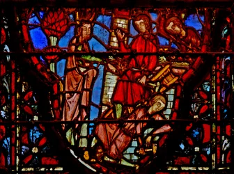 Raam w4 de Bouw van steden Deut IV:41-42